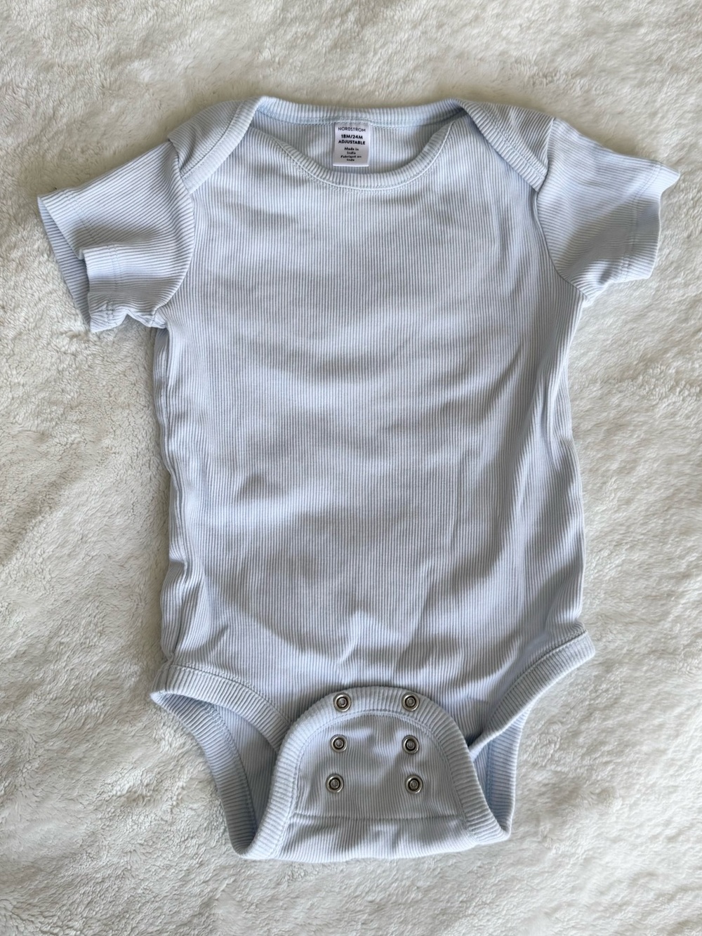 NWOT Nordstrom Light Blue Adjustable Bodysuit